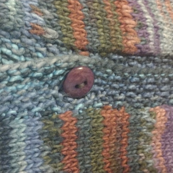 Multi Color 100% Cotton The Sweater Venture Cardigan Sweater M - Picture 4 of 6